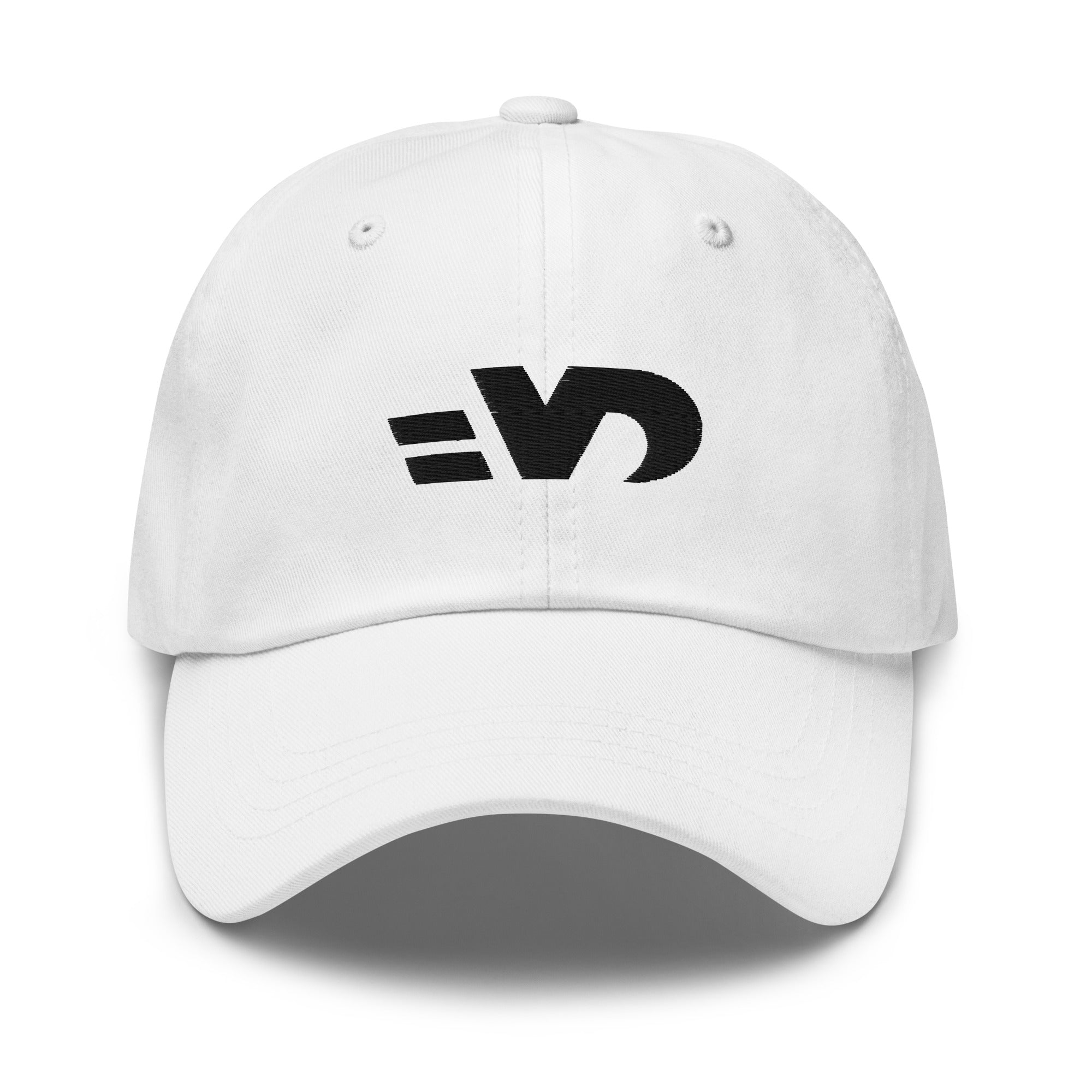 Casquette blanche avec le logo Vintage Drivers en noir