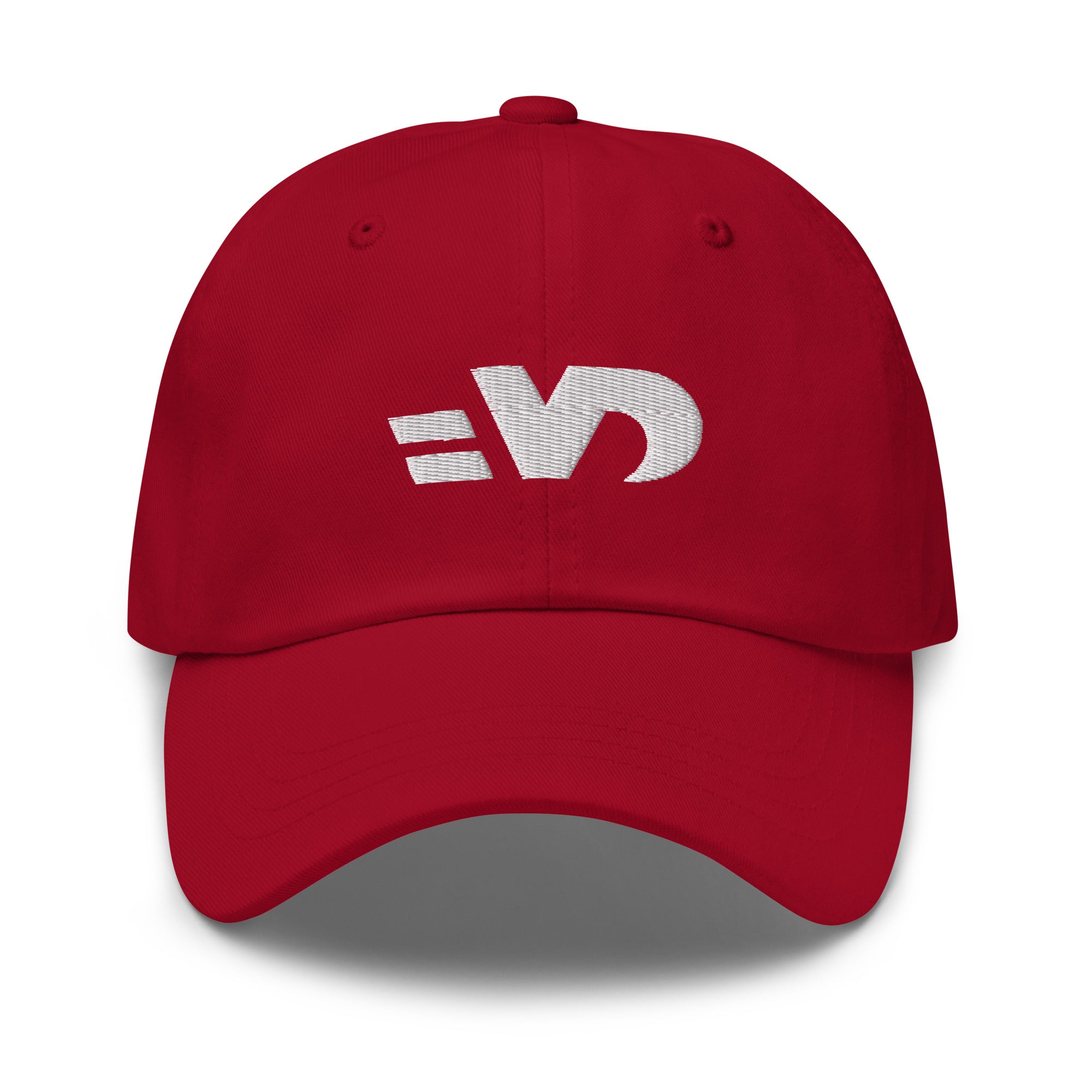 Casquette rouge avec le logo Vintage Drivers en blanc