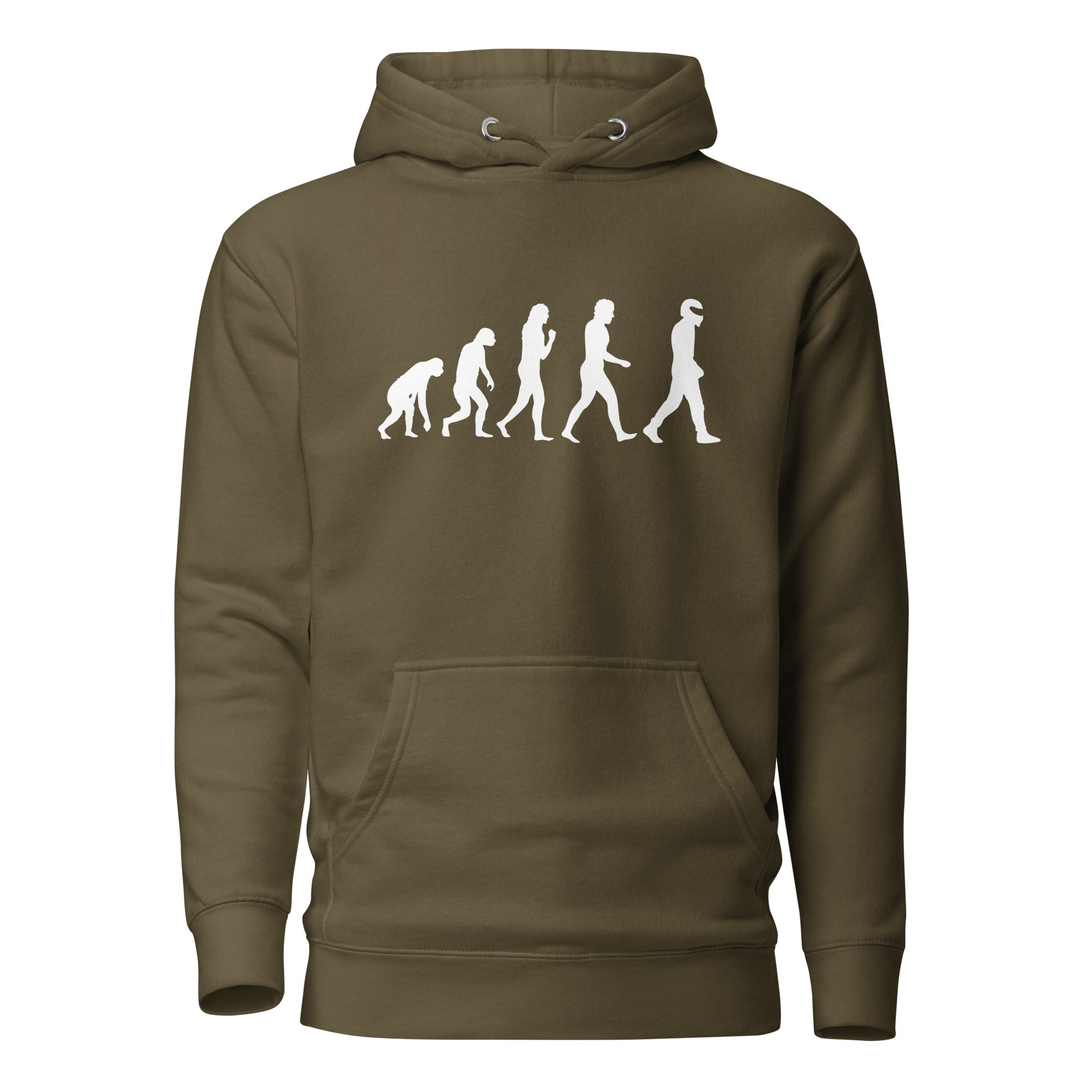 Sweat à capuche kaki avec le motif de l'évolution du STIG