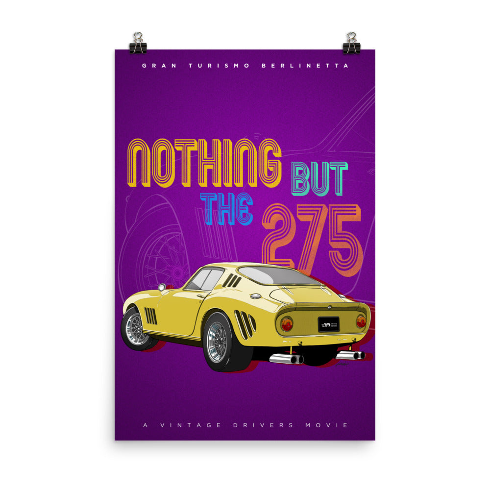 Affiche Ferrari 275, by Vintage Drivers & Fatman6