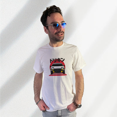 T-shirt blanc avec motif Toyota Sprinter Trueno AE86