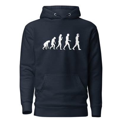 Sweat à capuche bleu marine avec le motif de l'évolution du STIG