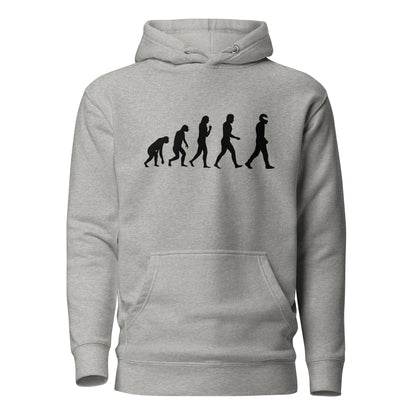 Sweat à capuche gris avec le motif de l'évolution du STIG