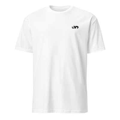 T-shirt blanc avec le logo brodé poitrine Vintage Drivers "VD"