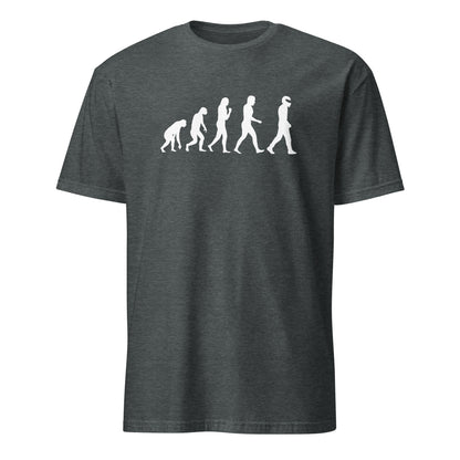 T-shirt dark heather avec le design du STIG Évolution, personnage célèbre de Top Gear
